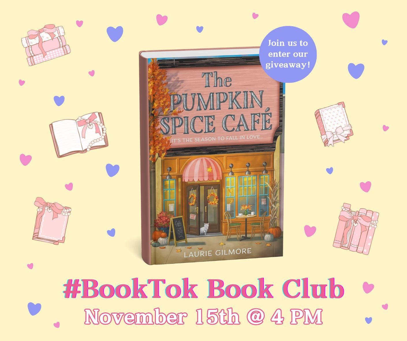 The Pumpkin Spice Cafe | BookTok Book Club | November 18 at pm